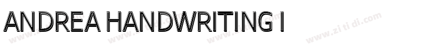 Andrea Handwriting I字体转换